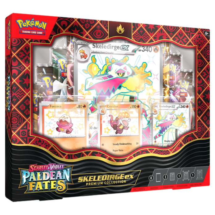 Pokemon Paldean Fates Premium Collection Box - Skeledirge ex
