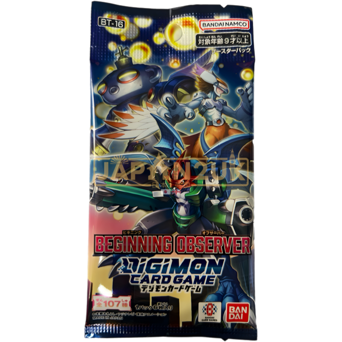 Digimon Beginning Observer BT-16 Japanese Booster Pack