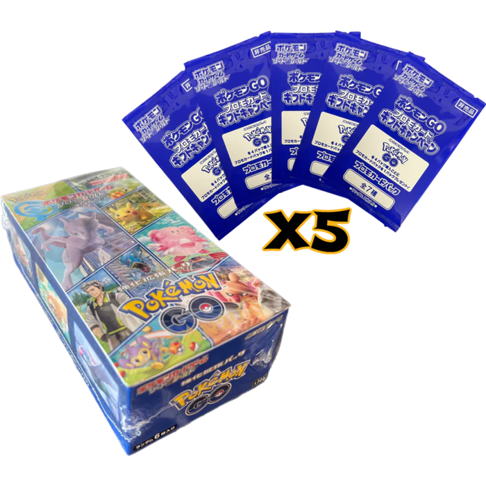 Pokemon GO s10b Japanese Booster Box & 5x Promo Packs