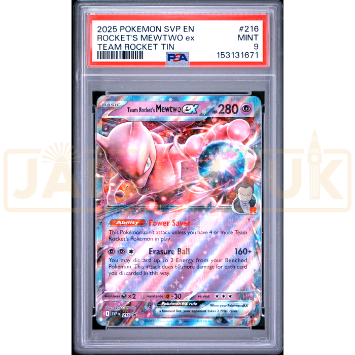 Pokemon Team Rocket's Mewtwo ex Holo Promo SVP EN 216 English Graded Card PSA 9 #153131671