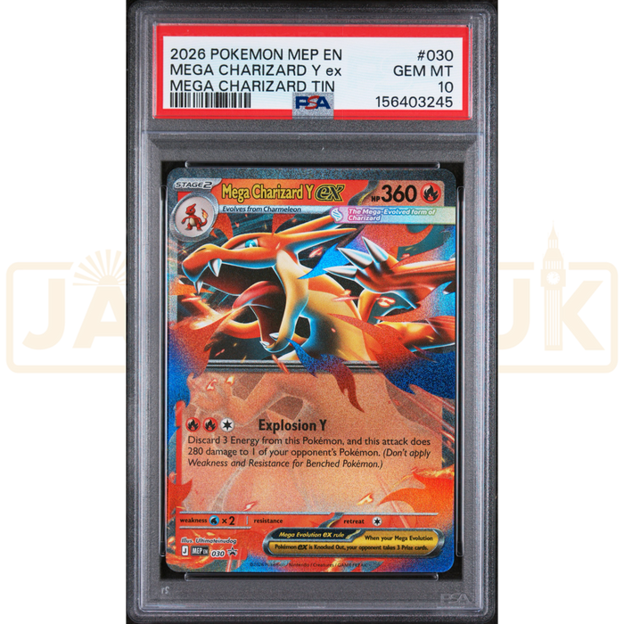 Pokemon Mega Charizard Y ex Promo MEP EN 030 English Graded Card PSA 10 #156403245