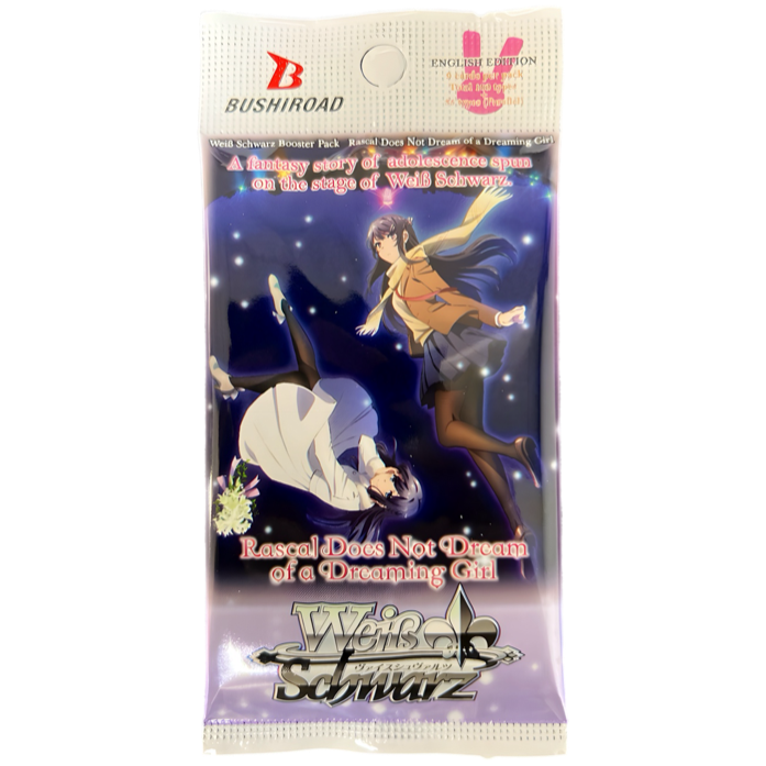 Weiss Schwarz Rascal Does Not Dream of A Dreaming Girl English Booster Pack