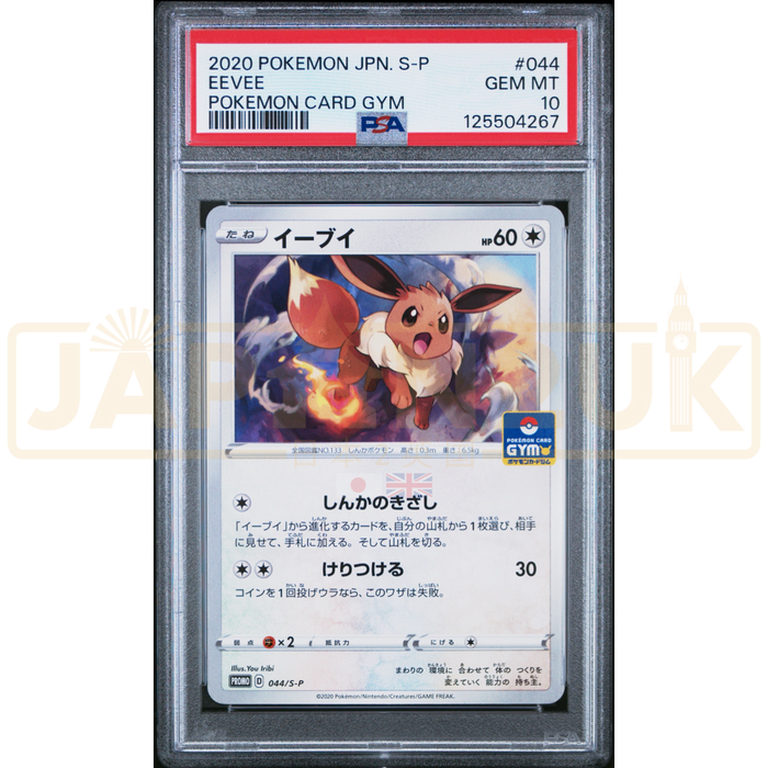 Pokemon Eevee Non Holo Gym Promo Card Pack 2 Promo 044/S-P Japanese Graded Card PSA 10 #125504267