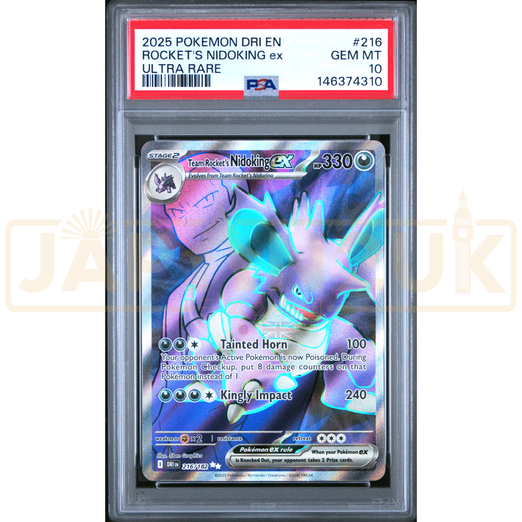 Pokemon Team Rocket's Nidoking ex Destined Rivals DRI EN 216/182