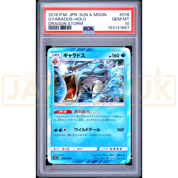 Pokemon Gyarados Holo Dragon Storm sm6a 016/053 Japanese Graded Card PSA 10 #153131667