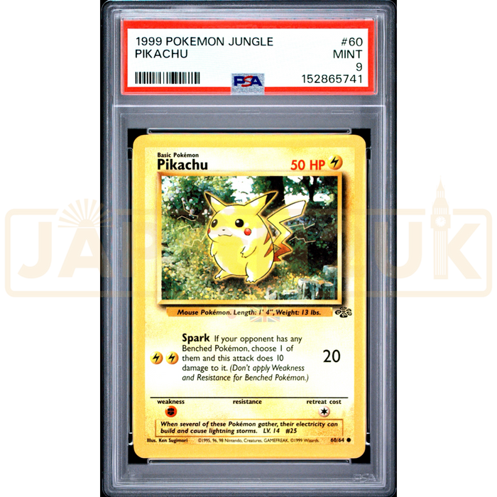 Pokemon Pikachu Jungle 60/64 English Graded Card PSA 9 #152865741