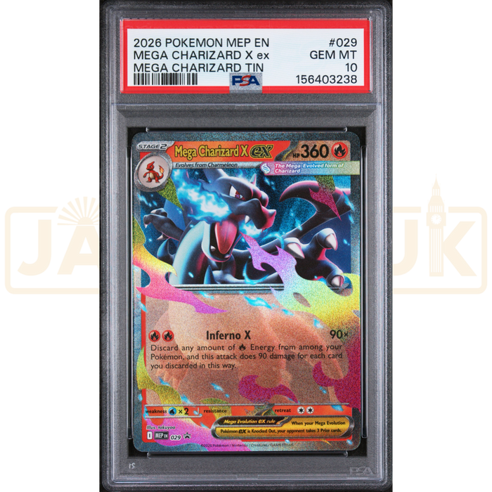 Pokemon Mega Charizard X ex Promo MEP EN 029 English Graded Card PSA 10 #156403238