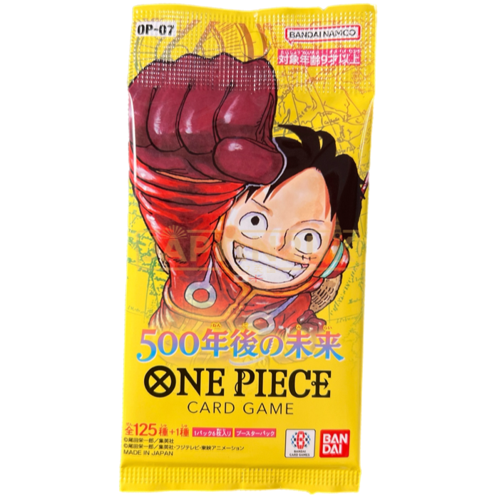 One Piece CCG OP07 Booster Pack – 500 Years In The Future, English, Factory Sealed