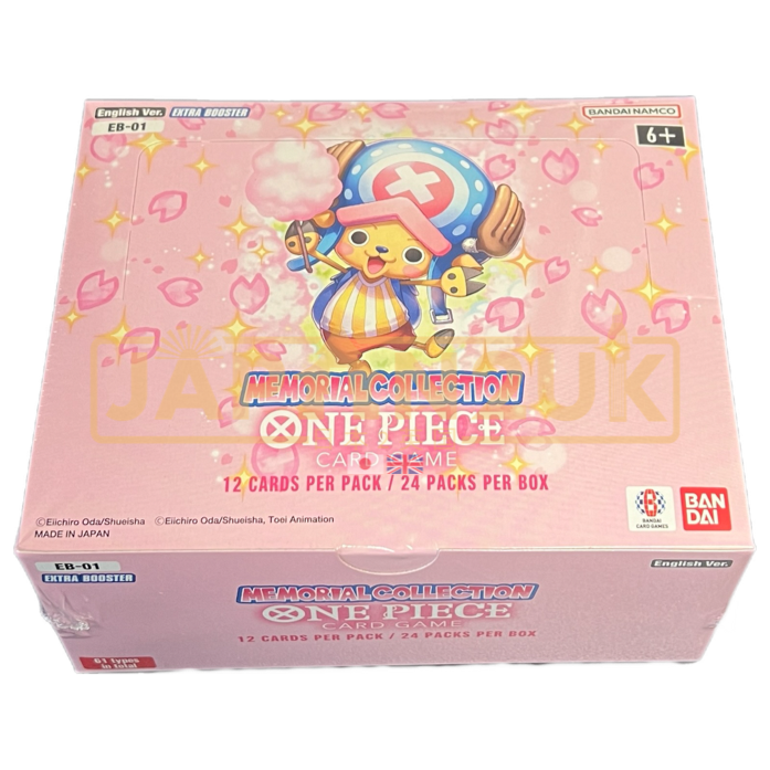 One Piece Extra Booster Memorial Collection EB-01 English Booster Box Japan2UK One Piece Extra Booster Memorial Collection EB-01 English Booster Box Japan2UK