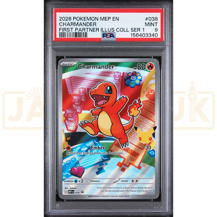 Pokemon Charmander Promo MEP EN 038 English Graded Card PSA 9 #156403340