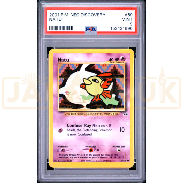 Pokemon Natu Neo Discovery 59/75 English Graded Card PSA 9 #153131696