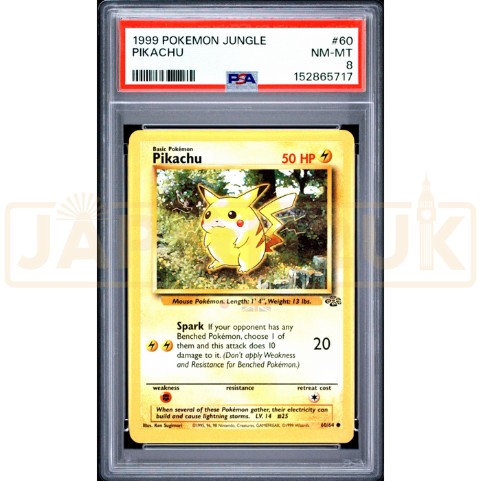 Pokemon Pikachu Jungle 60/64 English Graded Card PSA 8 #152865717
