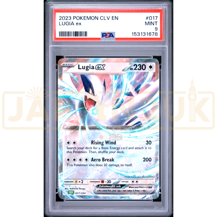 Pokemon Lugia ex 017/034 CLV English Graded Card PSA 9 #153131678