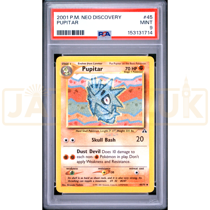 Pokemon Pupitar Neo Discovery 45/75 English Graded Card PSA 9 #153131714