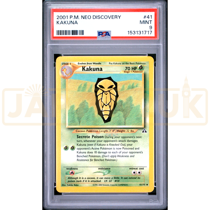Pokemon Kakuna Neo Discovery 41/75 English Graded Card PSA 9 #153131717