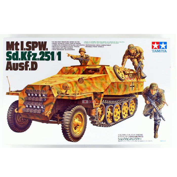 Tamiya Military - MTL.SPW SD.KFZ. 251/1 AUSF.D Armoured Car -1/35 - Model Kit