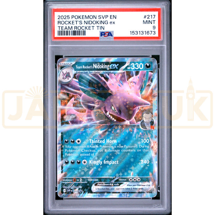 Pokemon Team Rocket's Nidoking ex Holo Promo SVP EN 217 English Graded Card PSA 9 #153131673