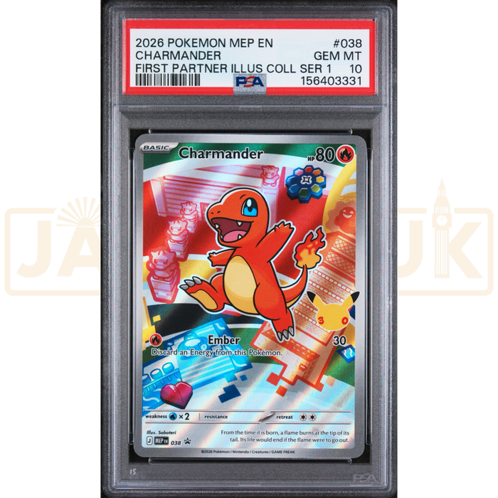 Pokemon Charmander Promo MEP EN 038 English Graded Card PSA 10 #156403331
