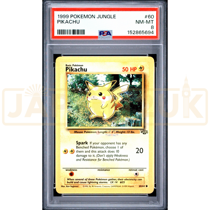Pokemon Pikachu Jungle 60/64 English Graded Card PSA 8 #152865694
