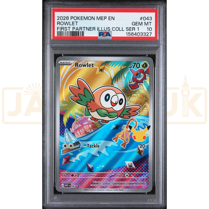 Pokemon Rowlet Promo MEP EN 043 English Graded Card PSA 10 #156403327