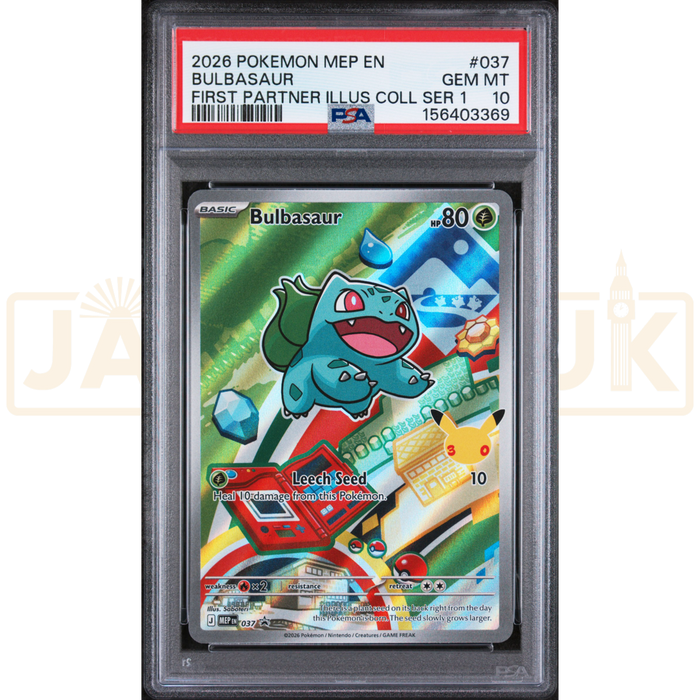 Pokemon Bulbasaur Promo MEP EN 037 English Graded Card PSA 10 #156403369