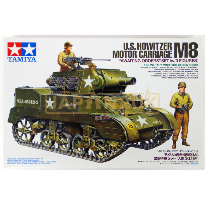 Tamiya Military - US Howitzer Motor Carriage M8 - 1/35 - Model Kit