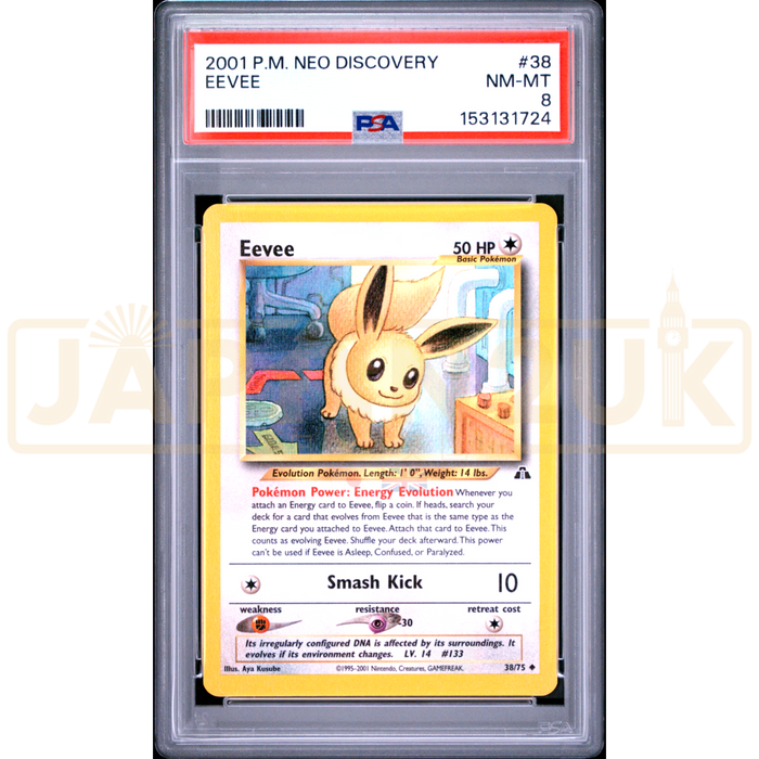 Pokemon Eevee Neo Discovery 38/75 English Graded Card PSA 8 #153131724