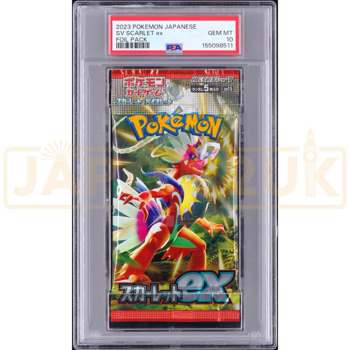 Pokemon Scarlet ex sv1S Japanese Graded Booster Pack PSA 10 #155098511