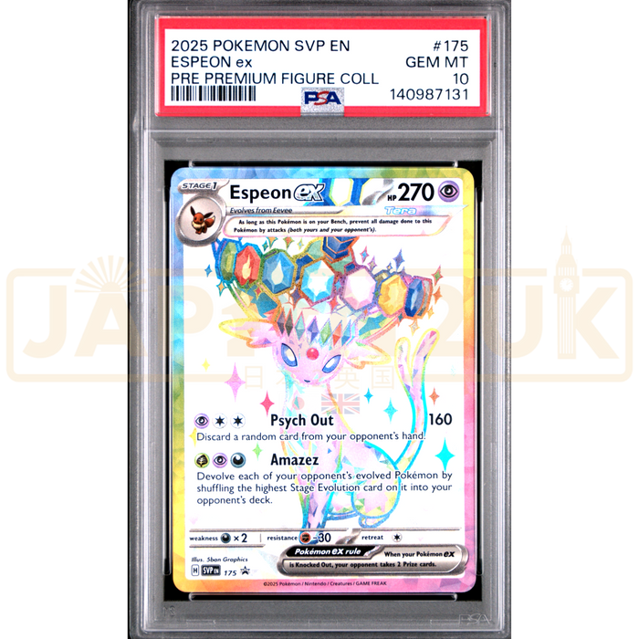 Pokemon Espeon ex Holo Promo SVP EN 175 English Graded Card PSA 10 #140987131