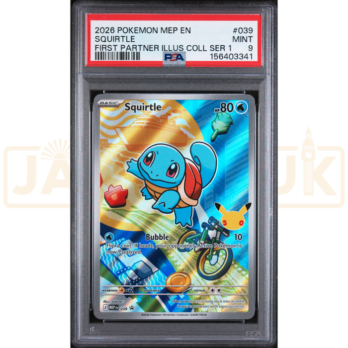Pokemon Squirtle Promo MEP EN 039 English Graded Card PSA 9 #156403341