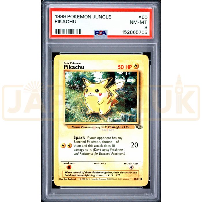Pokemon Pikachu Jungle 60/64 English Graded Card PSA 8 #152865705
