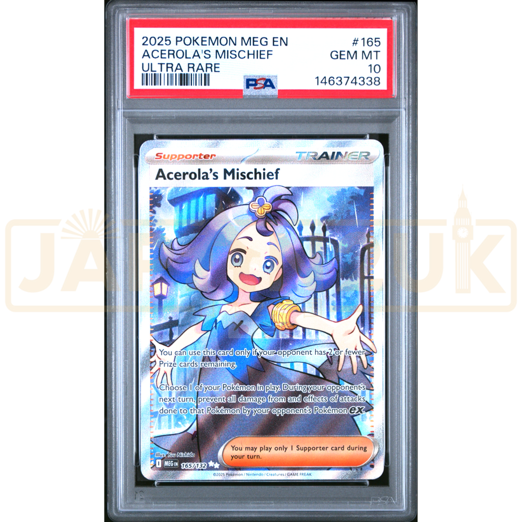 Pokemon Acerola's Mischief Mega Evolution MEG EN 165/132 English Grade Japan2UK Pokemon Acerola's Mischief Mega Evolution MEG EN 165/132 English Grade Japan2UK