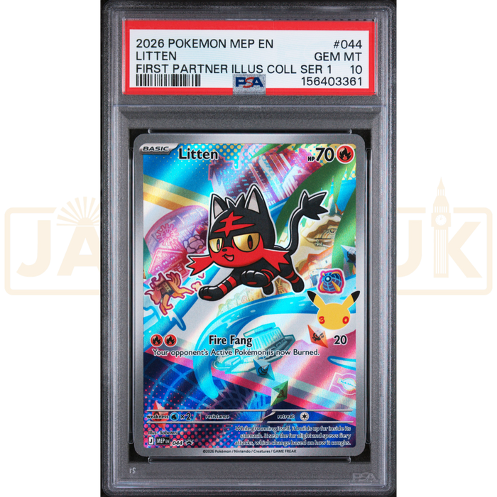 Pokemon Litten Promo MEP EN 044 English Graded Card PSA 10 #156403361