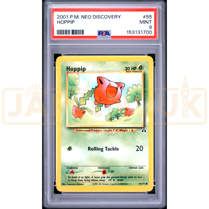 Pokemon Hoppip Neo Discovery 55/75 English Graded Card PSA 9 #153131700