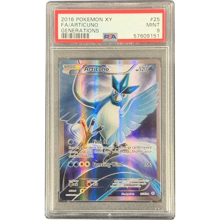 Pokemon Articuno Full Art Generations 25/83 English Graded Card PSA 9 #57609151