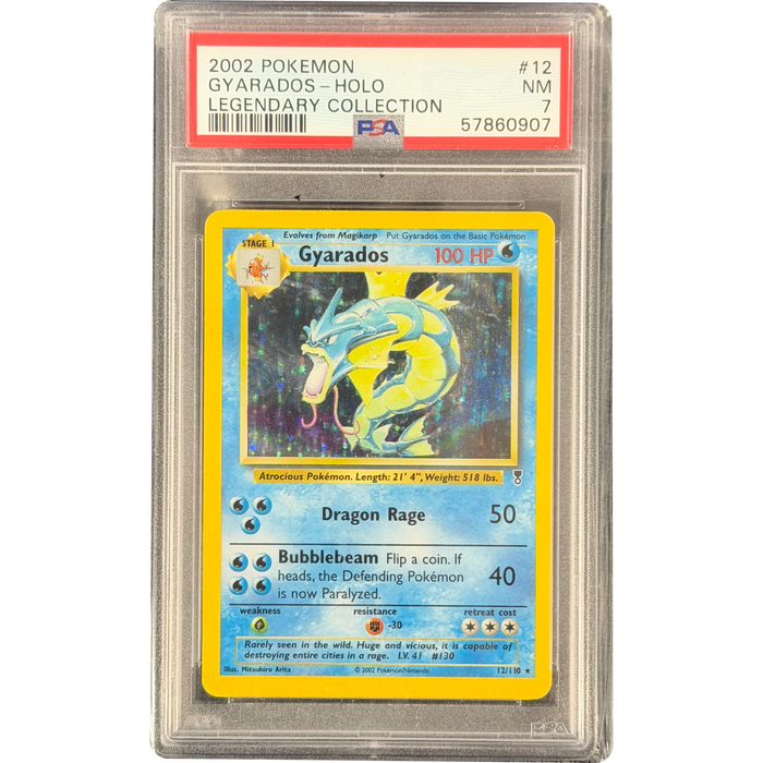 Pokemon Gyarados Holo Legendary Collection 12/110 English Graded Card PSA 7 #57860907