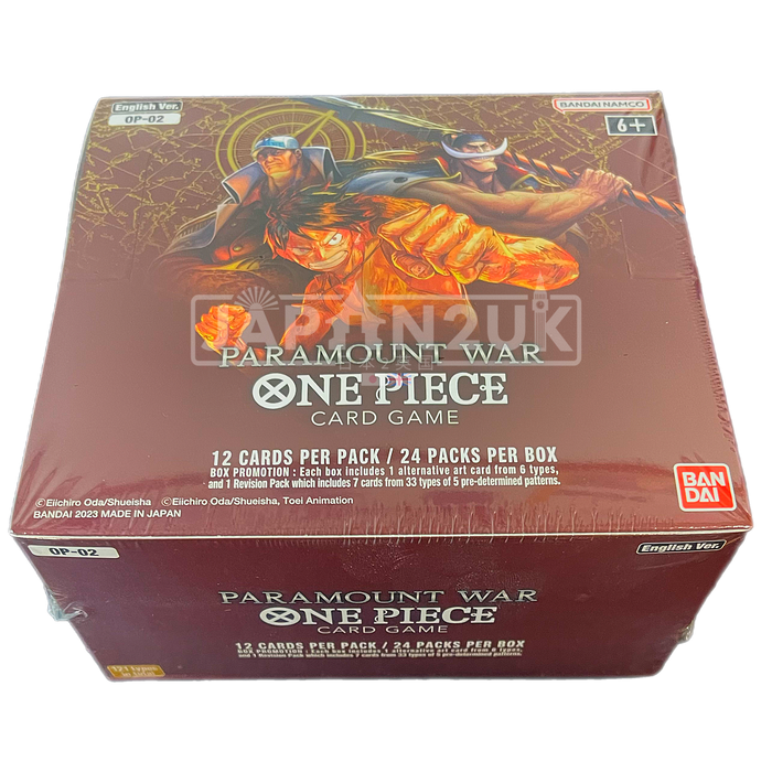 One Piece Paramount War OP-02 English Booster Box