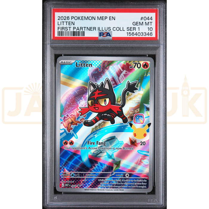 Pokemon Litten Promo MEP EN 044 English Graded Card PSA 10 #156403346