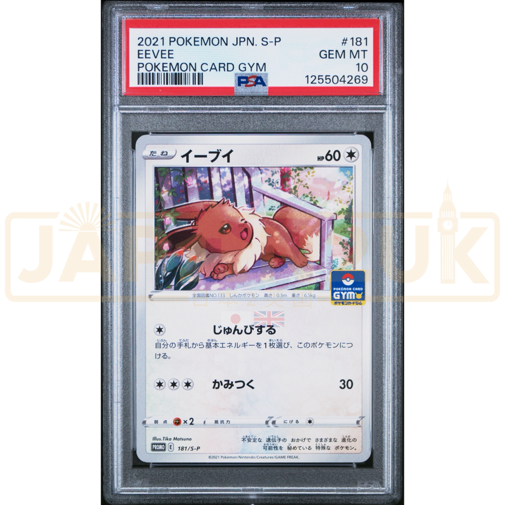 【PSA10】イーブイ ジムプロモ GYM 181/S-P Pokemon Eevee Non Holo Gym Promo Card Pack 6 Promo 181/S-P