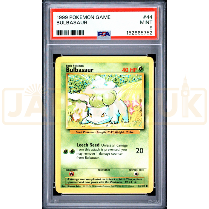 Pokemon Bulbasaur Base Set 44/102 English Graded Card PSA 7 #152865752