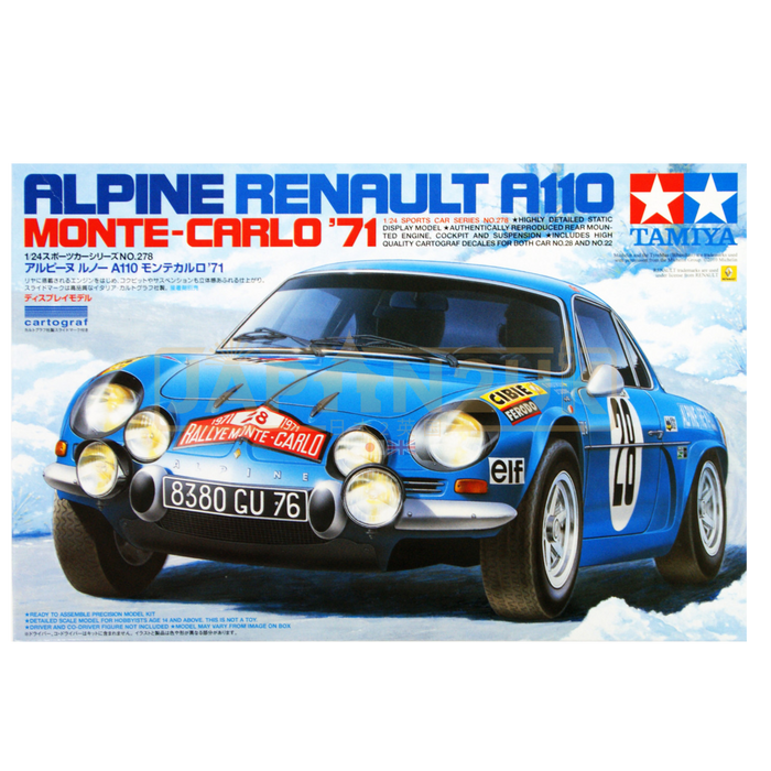 Tamiya - Alpine Renault A110 Monte Carlo '71 1/24 - Model Kit