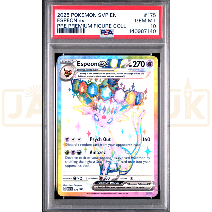 Pokemon Espeon ex Holo Promo SVP EN 175 English Graded Card PSA 10 #140987140