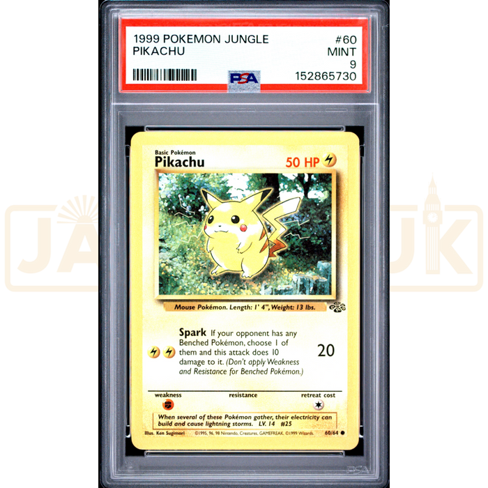 Pokemon Pikachu Jungle 60/64 English Graded Card PSA 9 #152865730