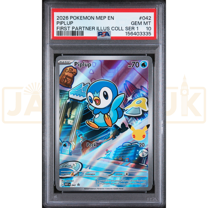 Pokemon Piplup Promo MEP EN 042 English Graded Card PSA 10 #156403335