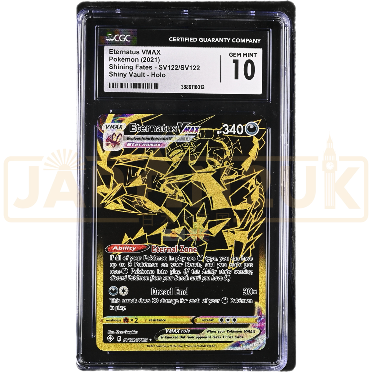 Pokemon Eternatus VMAX Shining Fates SV122/SV122 English Graded Card C — Japan2UK