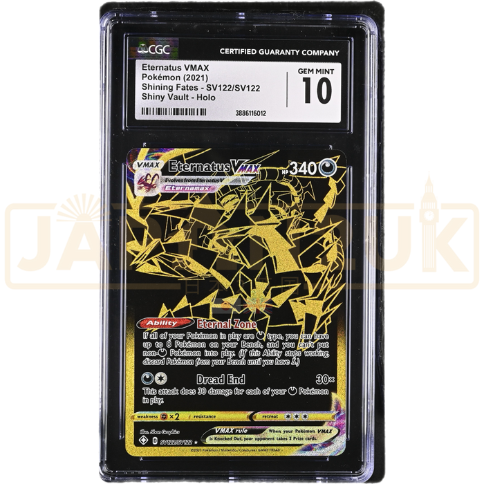Pokemon Eternatus VMAX Shining Fates SV122/SV122 English Graded Card CGC 10 #3886116012