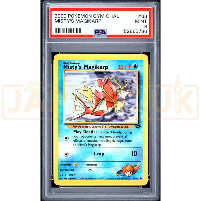 Pokemon Misty's Magikarp Gym Challenge 88/132 English Graded Card PSA 9 #152865786