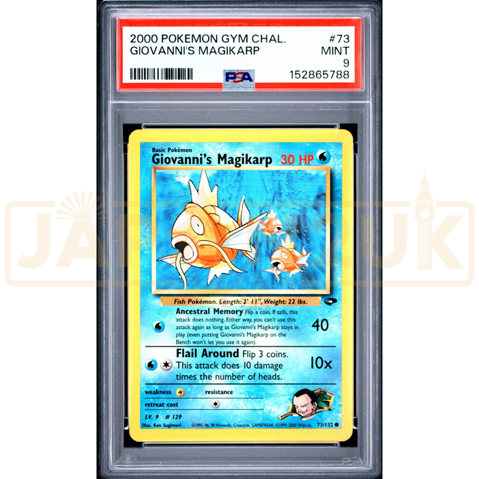 Pokemon Giovanni's Magikarp Gym Challenge 73/132 English Graded Card PSA 9 #152865788