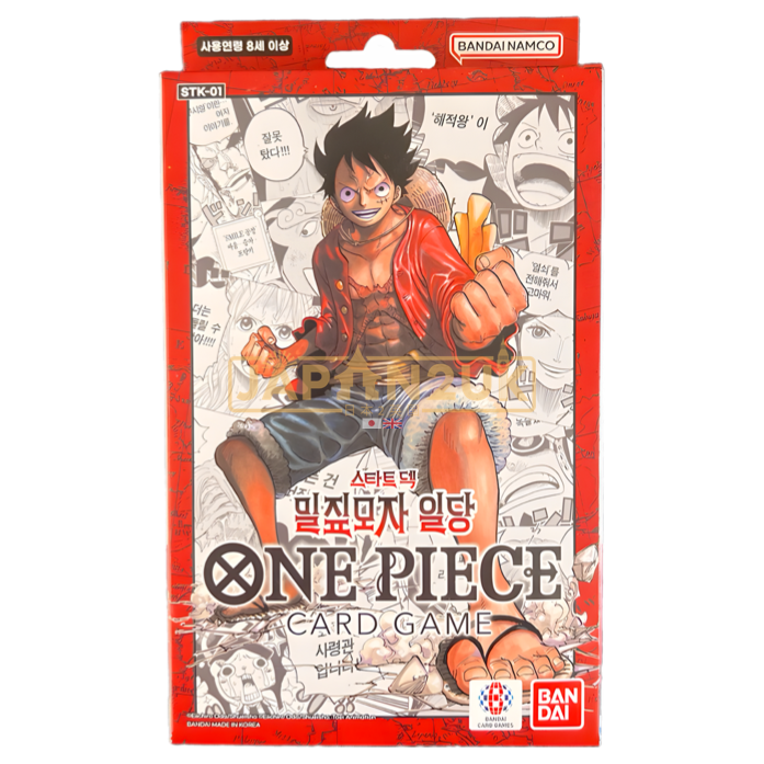 one piece tcg starter deck straw hat crew One Piece STK-01 Straw Hat Crew Korean Starter Deck