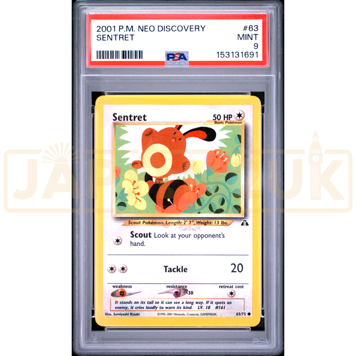 Pokemon Sentret Neo Discovery 63/75 English Graded Card PSA 9 #153131691